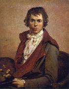 Jacques-Louis  David Self portrait painting